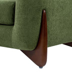 Alpine 90.5" Sherpa Sofa, Moss