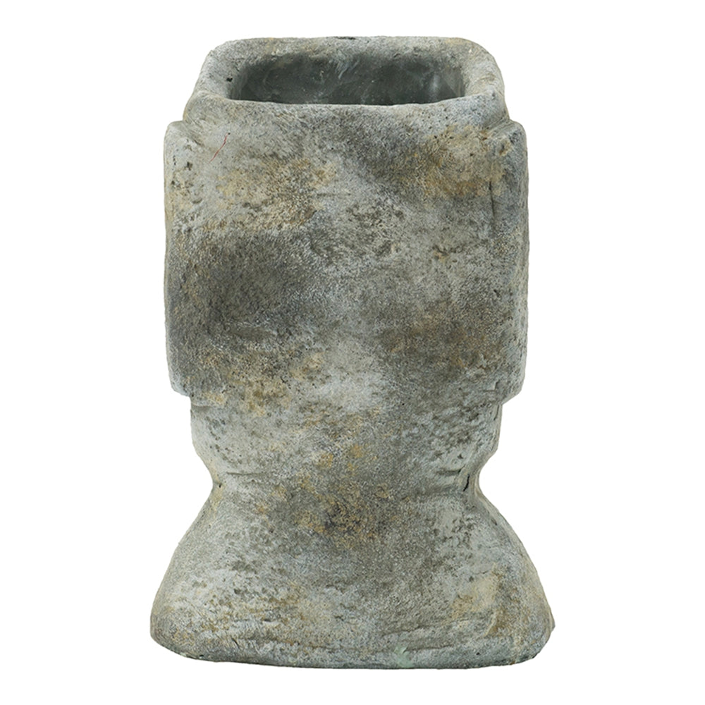 Easter Island Cement Planter - 9"