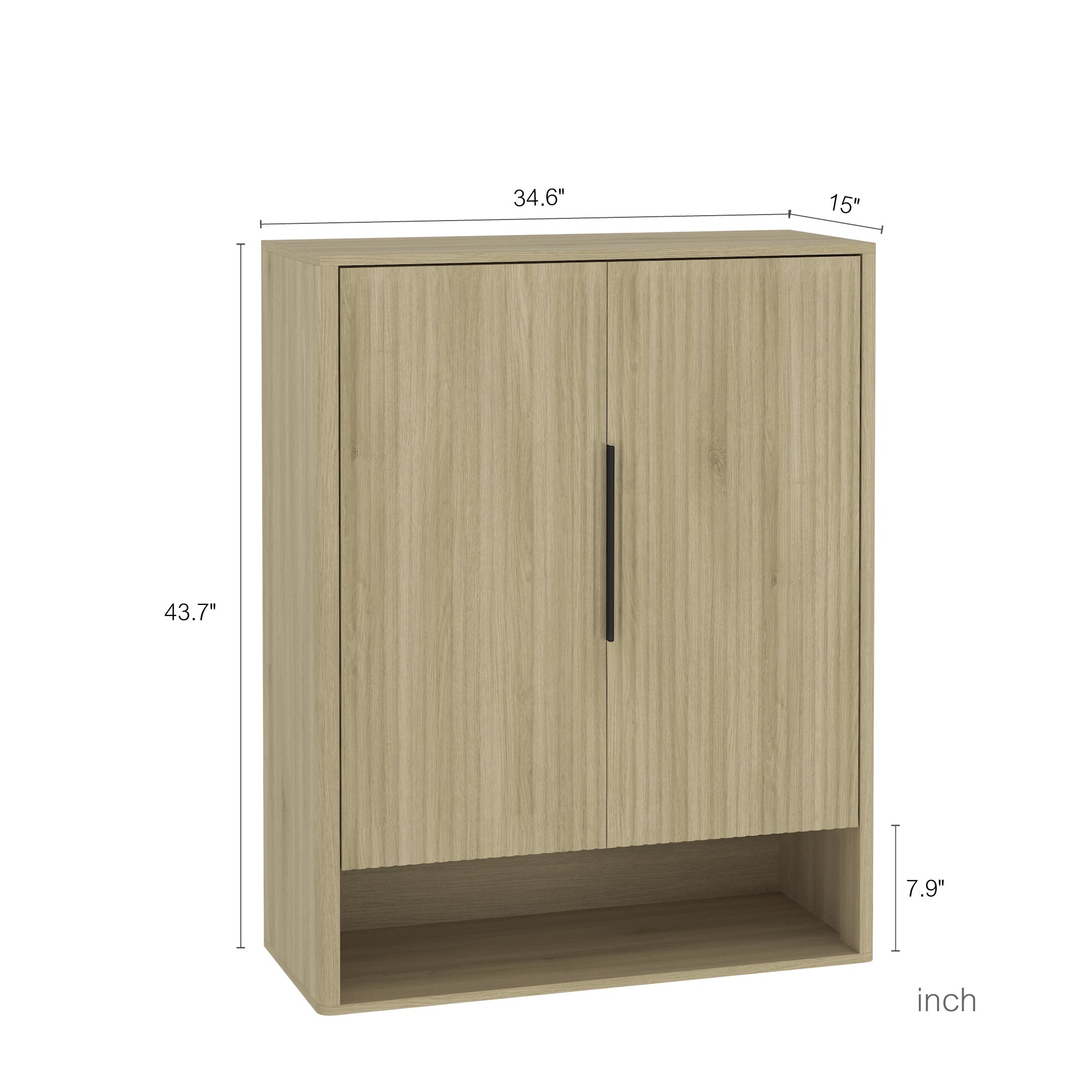 Wooden Shoe Storage Cabinet with Doors