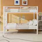Twin Over Twin Metal Bunk Bed for Kids