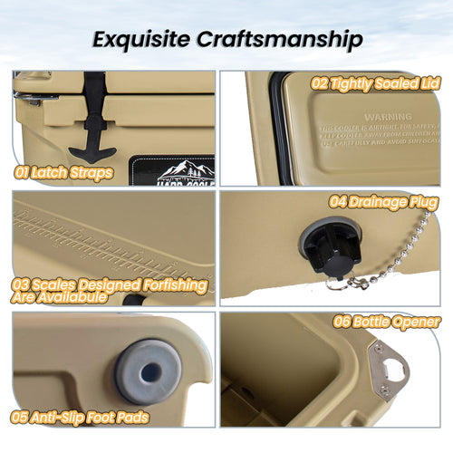 20 Quart Khaki Cooler
