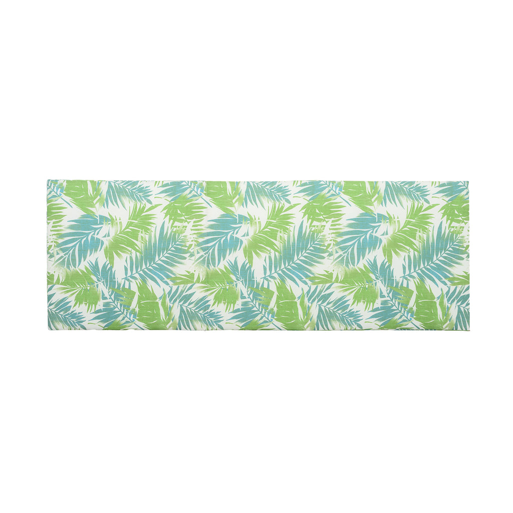 2" Thick Floral Chaise Lounge Cushion in Leaf Coconut
