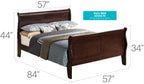 Louis Phillipe G3125A-FB Full Bed in Cappuccino