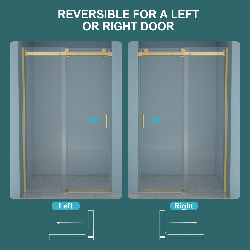 48"W x 76"H Single-Slide Shower Door