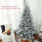 7ft Snow Flocked Artificial Christmas Tree