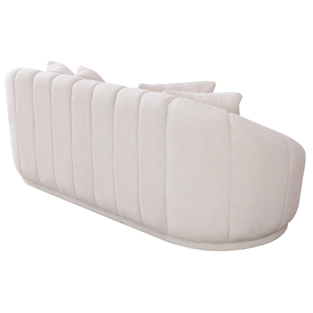 Maximilian Modern Japandi Style Tight Back Boucle Couch