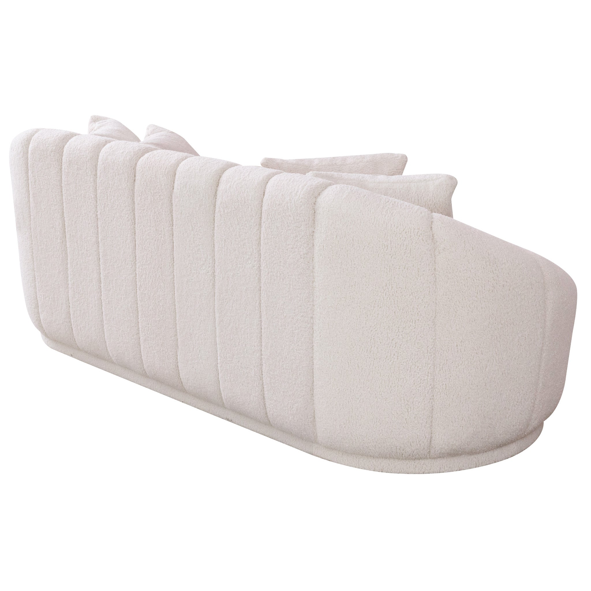 Maximilian Modern Japandi Style Tight Back Boucle Couch