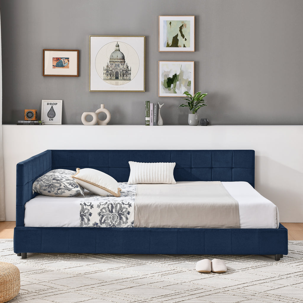 Full Size Upholstered Tufted Bed Frame
