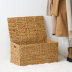 Ludmila Water Hyacinth Rectangular Storage Trunk