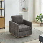 30.7"W Square Upholstered Swivel Accent Chair