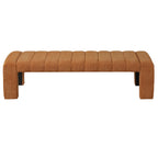 63-Inch Modern Minimalist Multi-Functional Boucle Bench - Orange