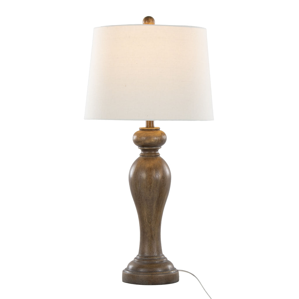 Peppa 31" Contemporary Polyresin Table Lamp in Opal
