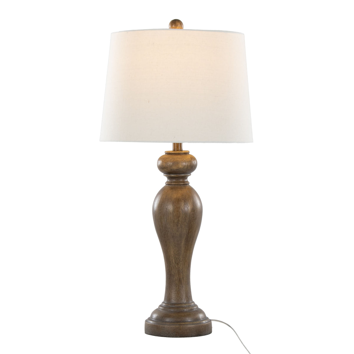 Peppa 31" Contemporary Polyresin Table Lamp in Opal