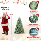 7FT Christmas Tree with 82 Pine Cones