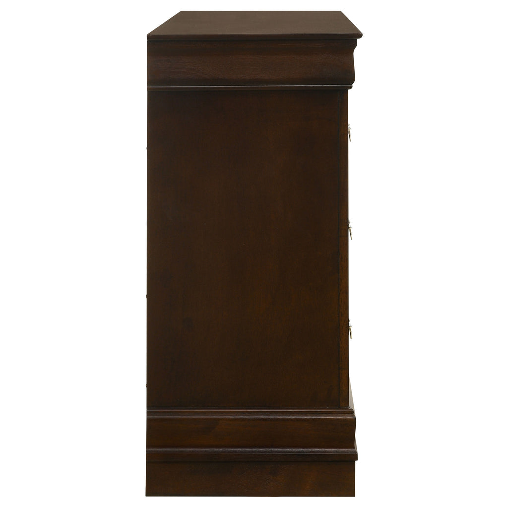 Frances Cappuccino 6-Drawer Dresser