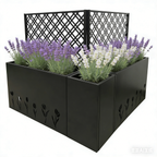 Metal Planter-Trellis Combo (Set of 3)