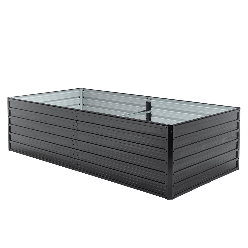 Metal Raised Garden Bed Outdoor - 7.2x3.6x2 FT