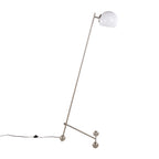 Eileen Contemporary Floor Lamp in Brushed Nickel