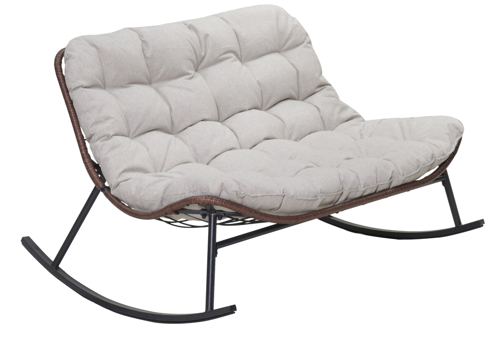 Double Wide Rocking Papasan Chair