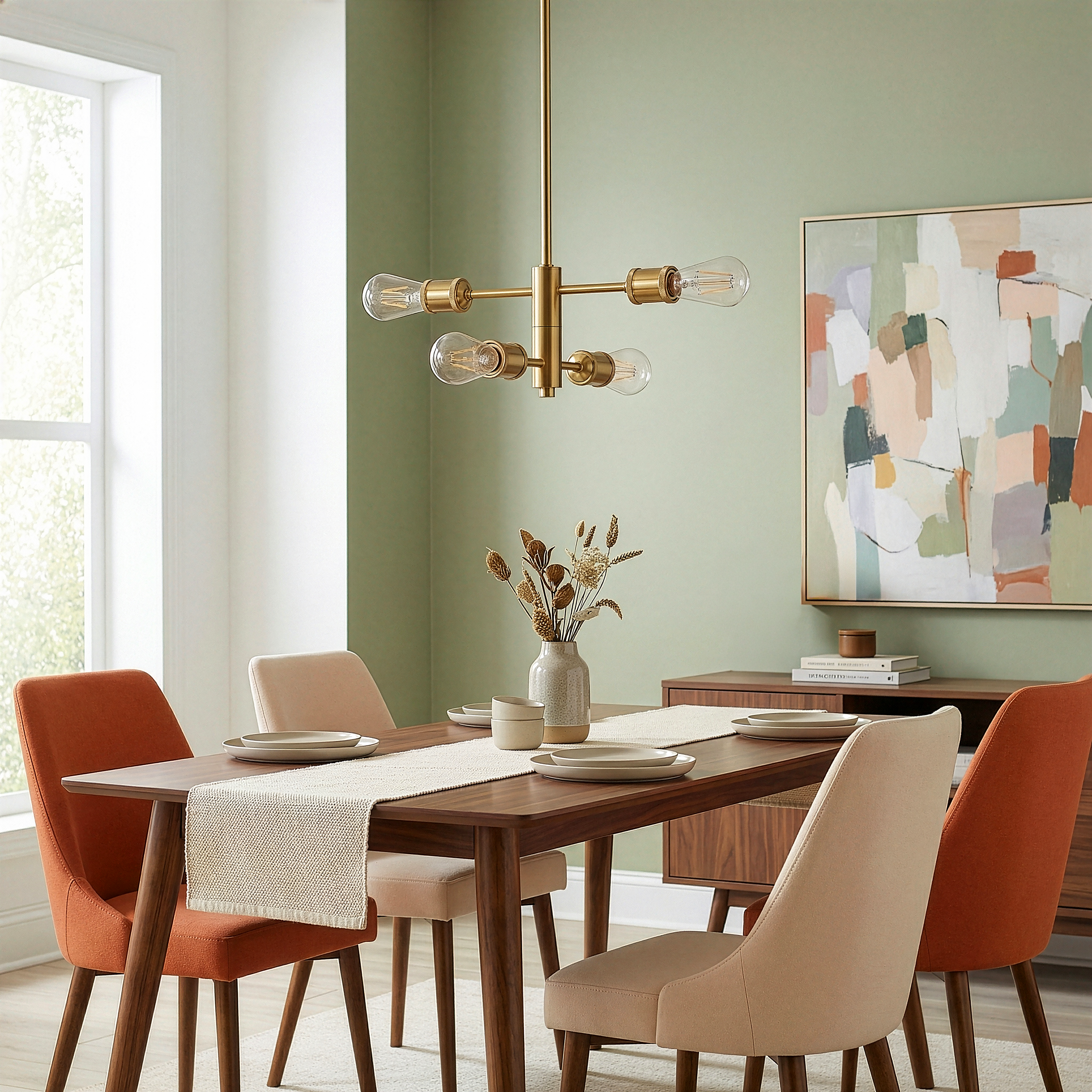 Trellis Four Lights Modern Chandelier