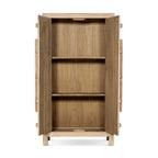 Rowan 83" Tall Reclaimed Pine Crossbar Storage Cabinet