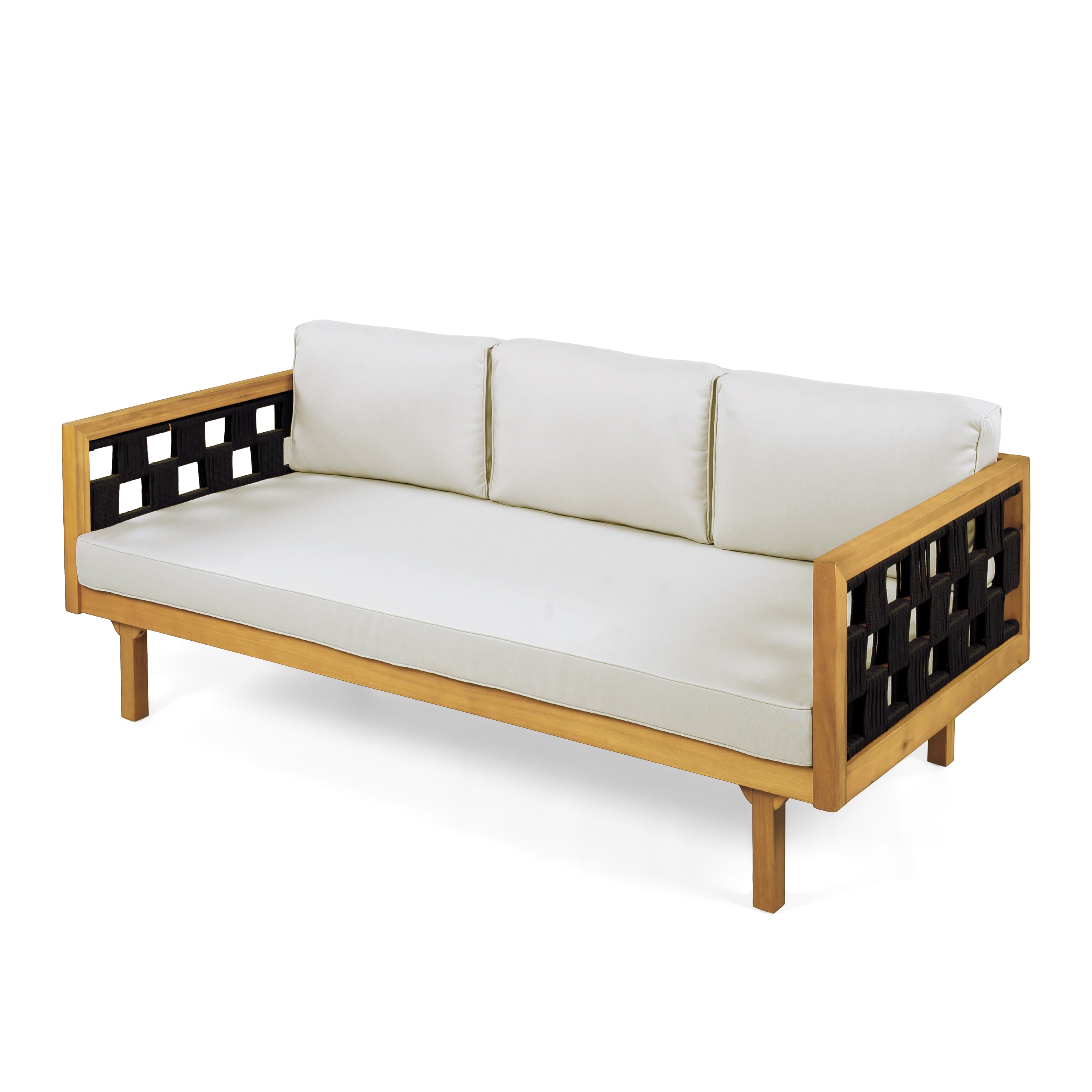 Luxury Acacia Wood Outdoor Daybed Set