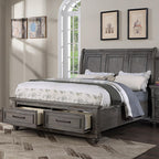 Eastern King Size Bed with Underbed Drawer & Nightstands