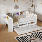 Multi-Functional Twin Daybed with Drawers and Trundle