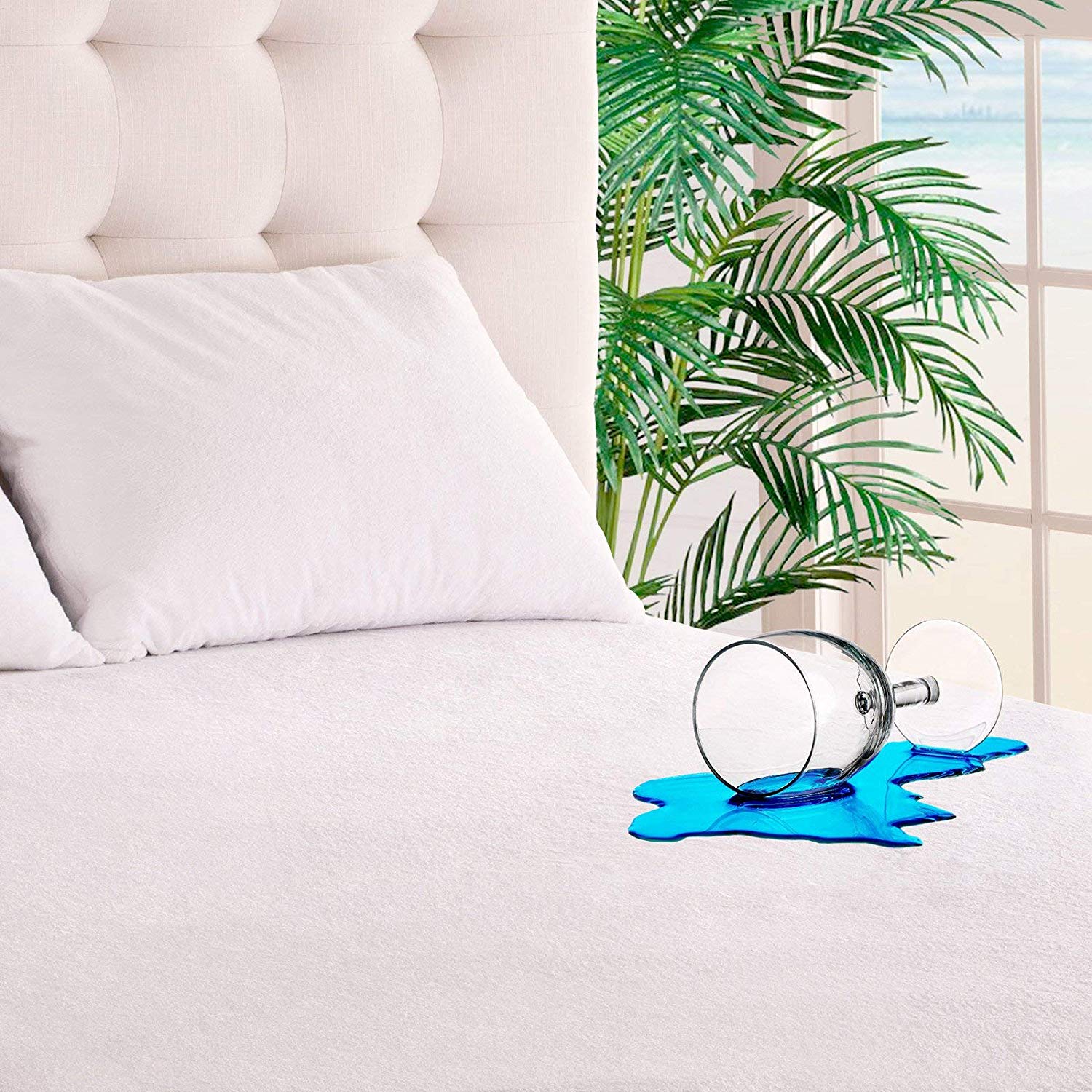 Mattress Encasement Protector - Blocks Out Liquids, Bed Bugs, Dust Mites and Allergens