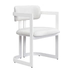 Upholstered Dining Chairs Set of 2, Fabric Armchairs