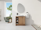 30'' Freestanding Bathroom Vanity with Ceramic Sink