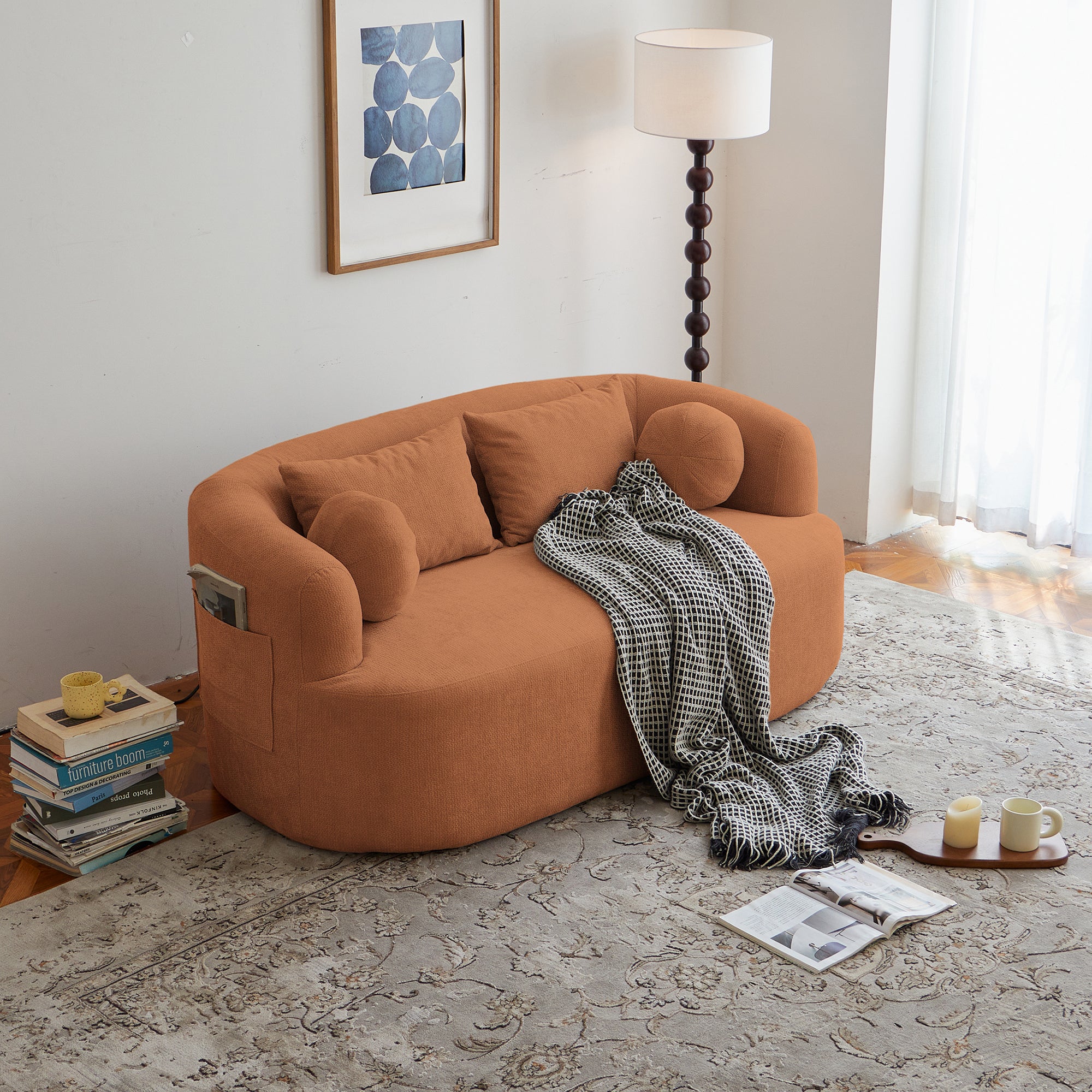 Sofa-in-a-Box Memory Foam 2-Seater Couch