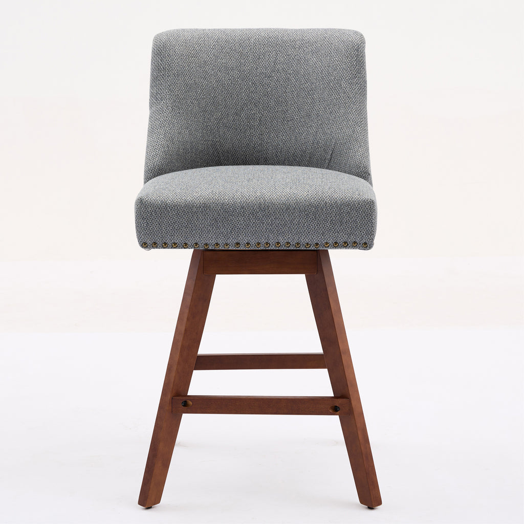Counter Height Swivel Barstools Set of 2