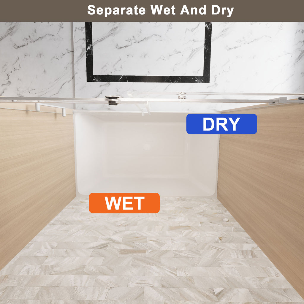 Frameless Single Sliding Shower Door