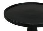 Black Stain Pedestal Accent Table