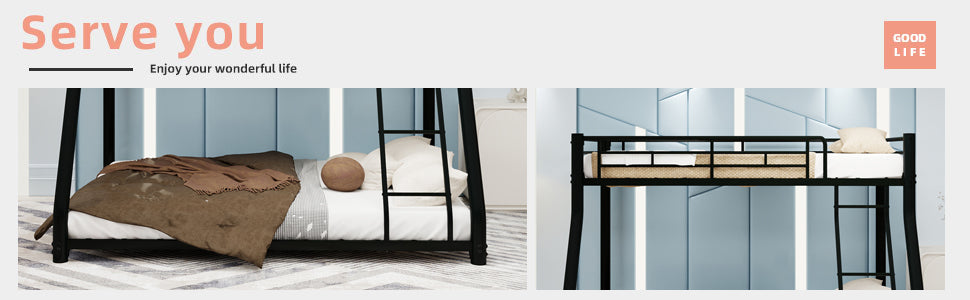 Twin Over Full Metal Bunk Bed