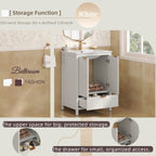 24 Inches Bathroom Vanity with Sink Combo