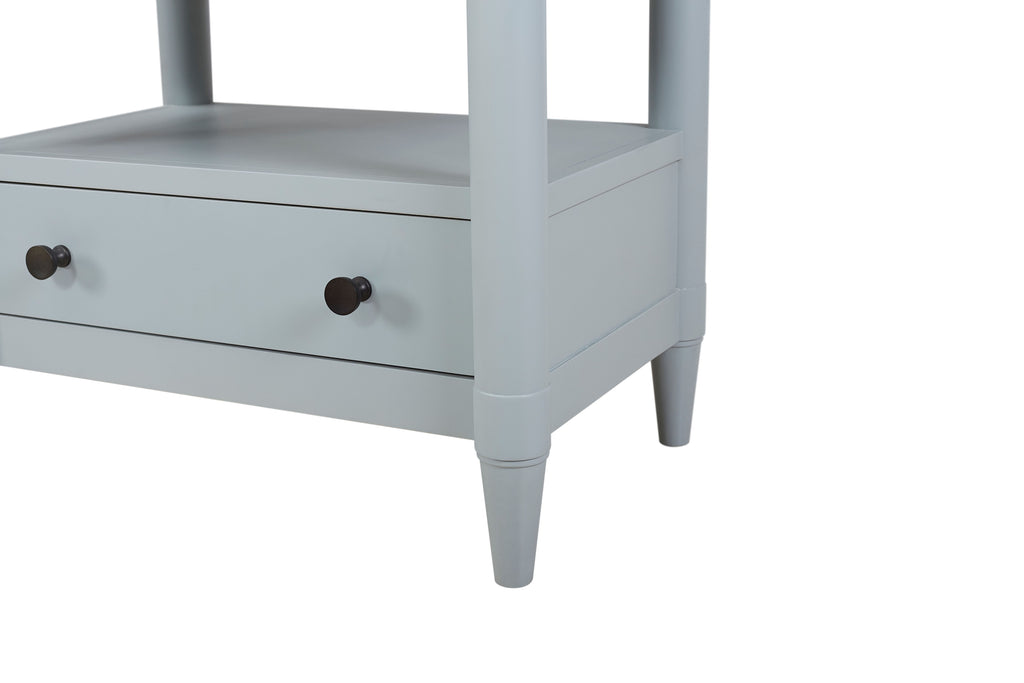 Open Nightstand with Ocean Finish