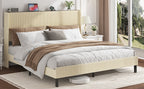 Queen Size Platform Bed with Charging Station