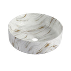 Ceramic Round Above Counter Bathroom Sink Art Basin