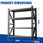 Heavy Duty Metal Adjustable Garage Shelves, 4000LBS Storage Rack