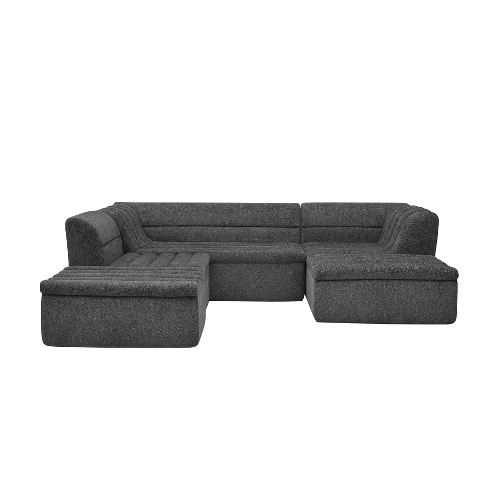 135" U-Shaped Modular Sectional Sofa with Chaise