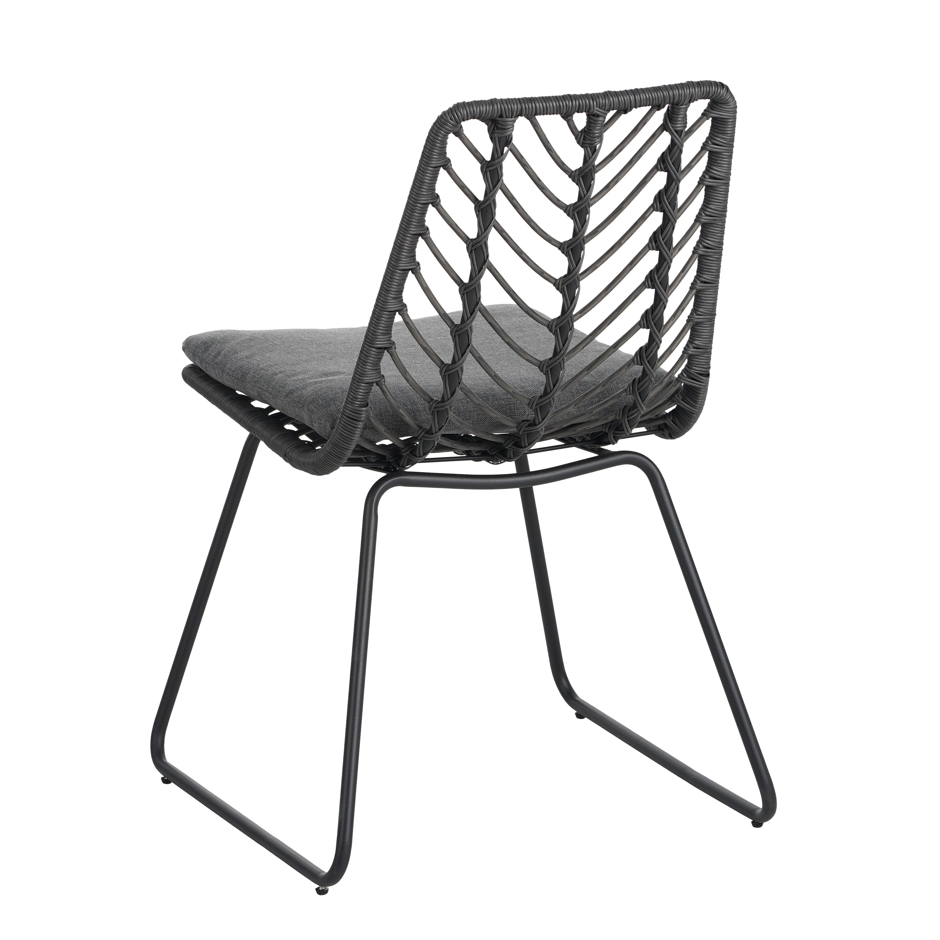 9 PCS Outdoor Wicker Dining Set - Modern Rattan Table and Chairs