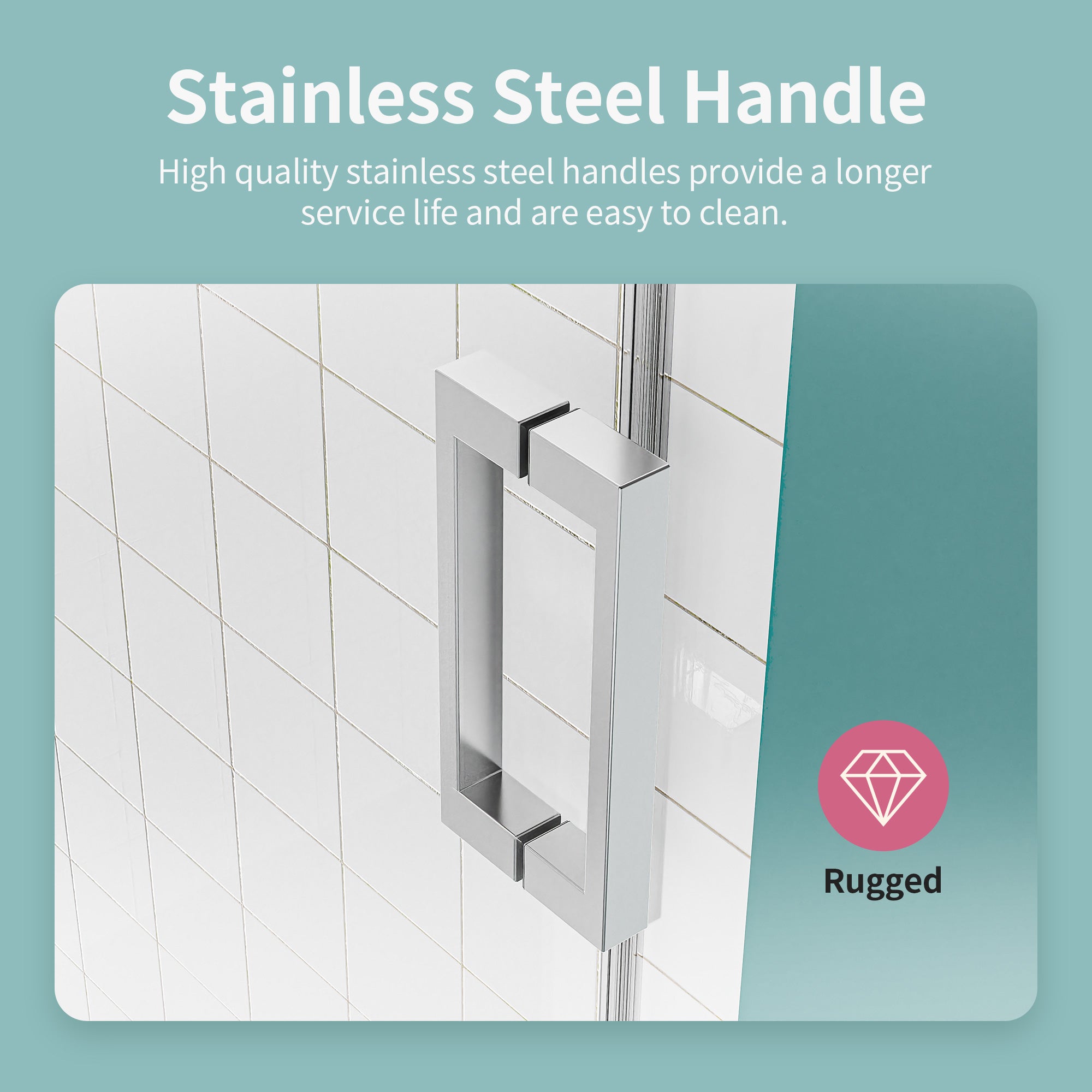 Frameless Single Sliding Soft-Close Shower Doors 68-72" W