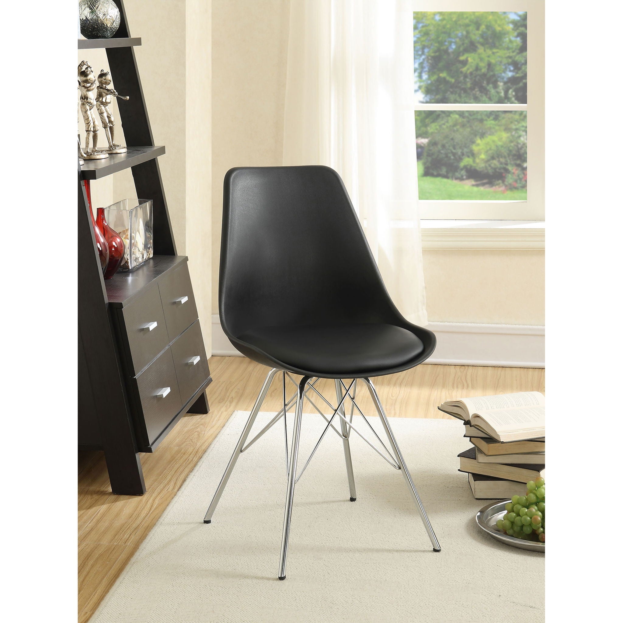 Padded Dining Chair (Set of 2) - Black
