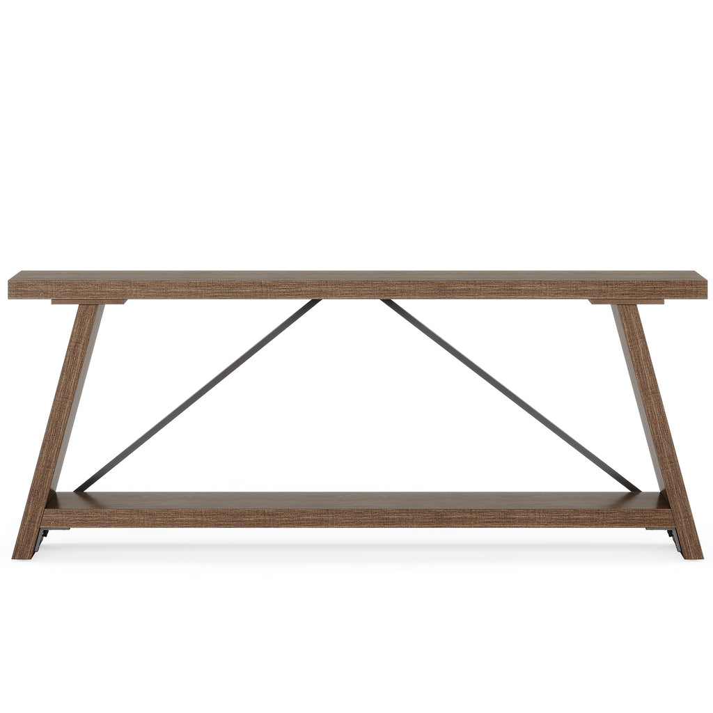 70.9” Extra Long Console Table Behind Couch