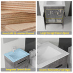 24 Inch Freestanding Bathroom Vanity with Sink