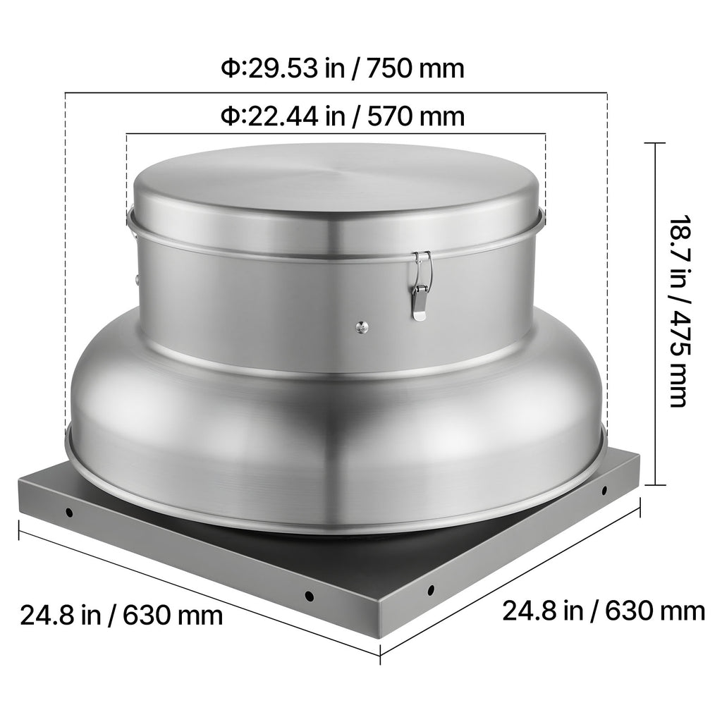 Roof Exhaust Fan with High-Power Motor