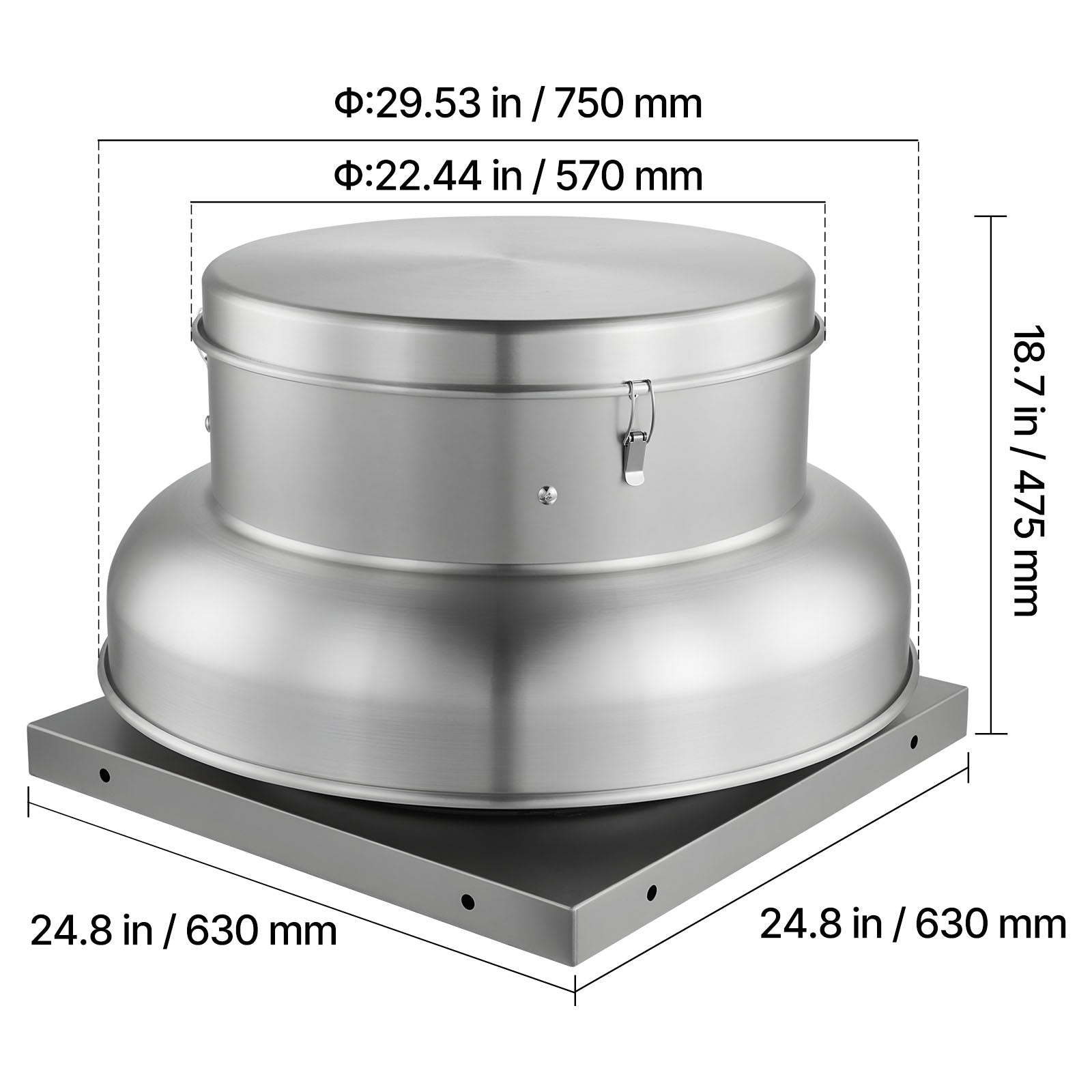 Roof Exhaust Fan with High-Power Motor