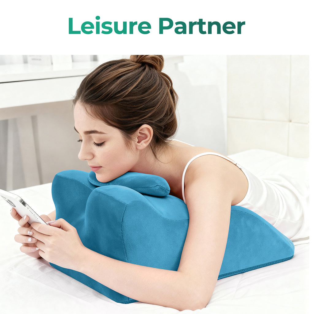 Ergonomic Spinal Posture Support & Multi-Functional Bed Pillow